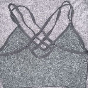 Aerie ribbed strappy back sports bra